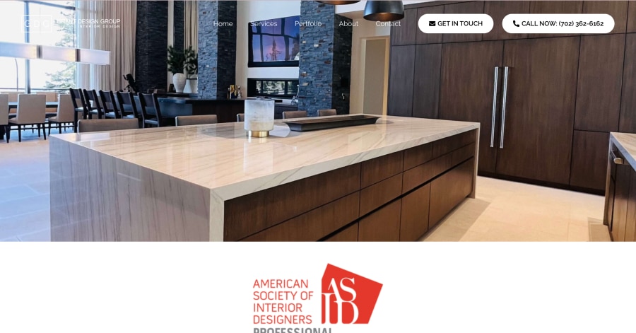 Grant Design Group - Interior Website Example