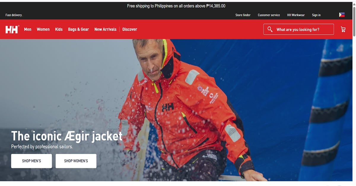 Best Red Websites_Helly Hansen