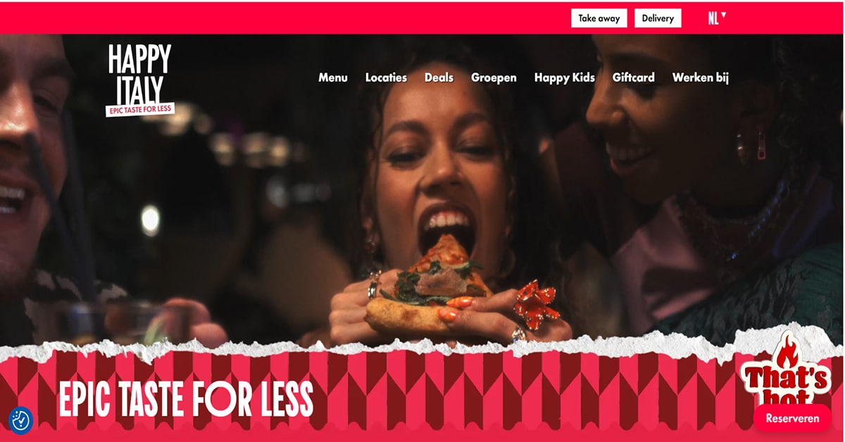 Best Restaurant Websites_Happy Italy