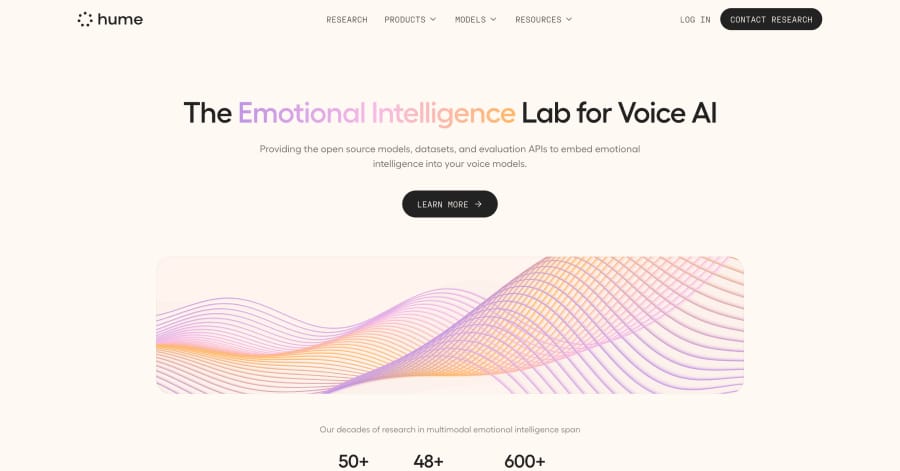 Hume - Voice-Enabled Website Example