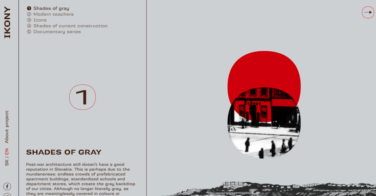 Ikony - Retro Website Examples