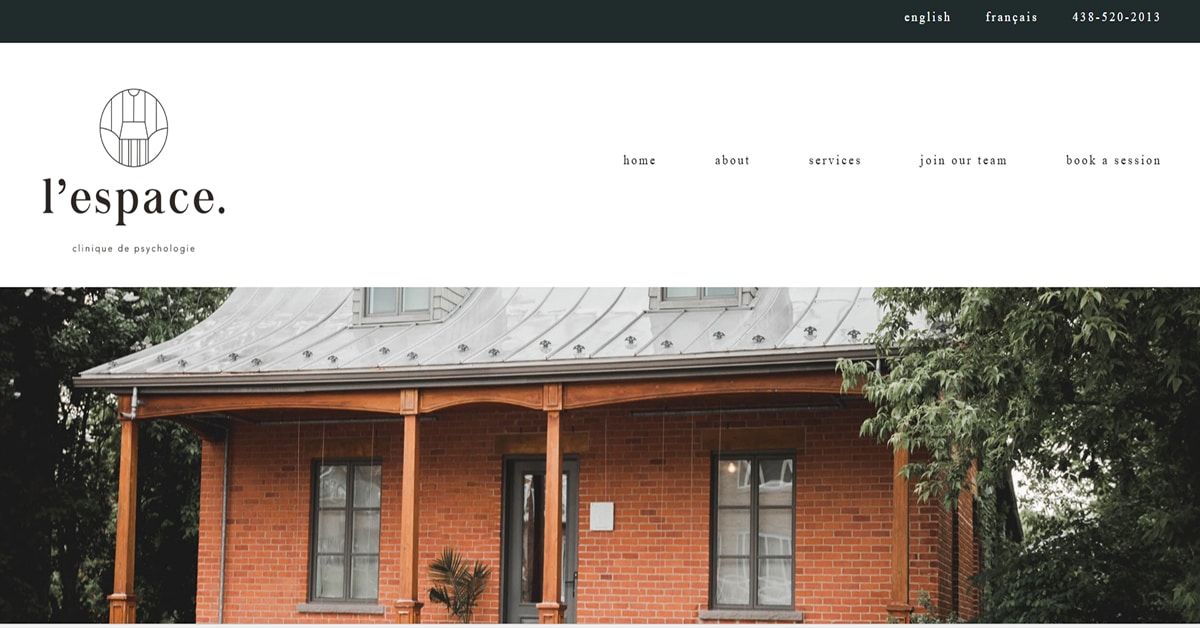 Lespace - Therapist Website