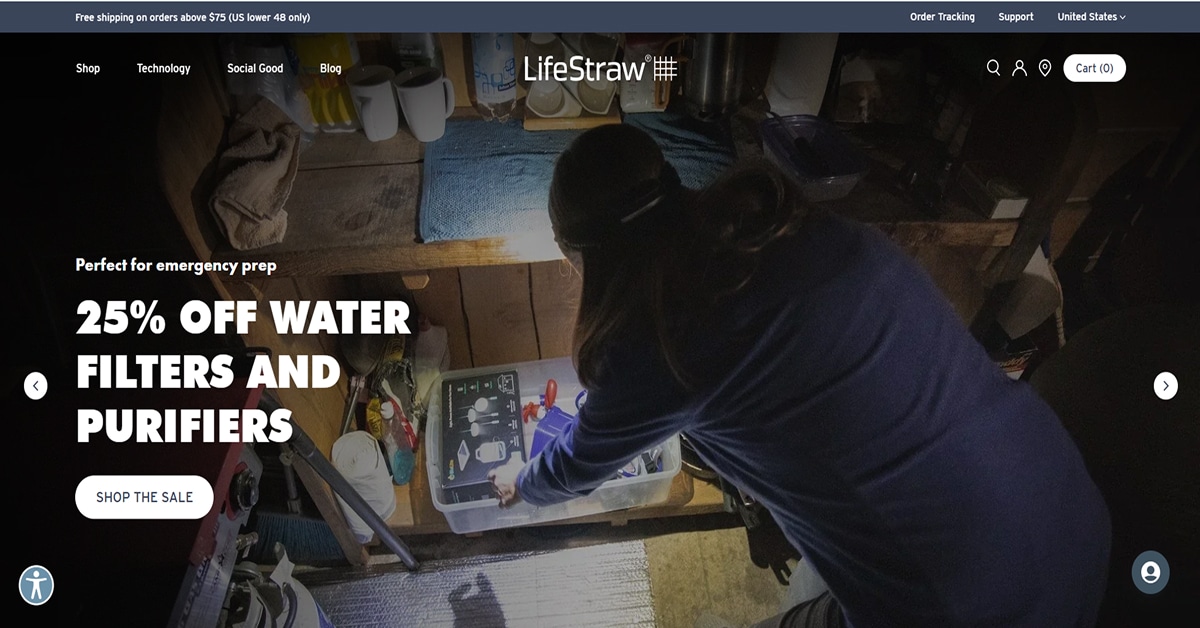 Lifestraw - Responsive Website Example Victoria Togoe - Model Website Examples