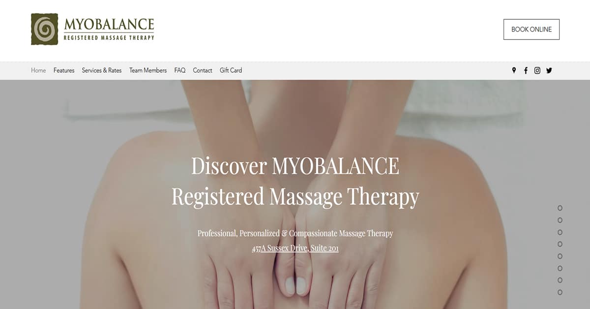 MYOBALANCE - Therapist Website