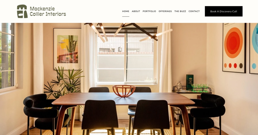 Mackenzie Collier Interiors - Interior Website Example