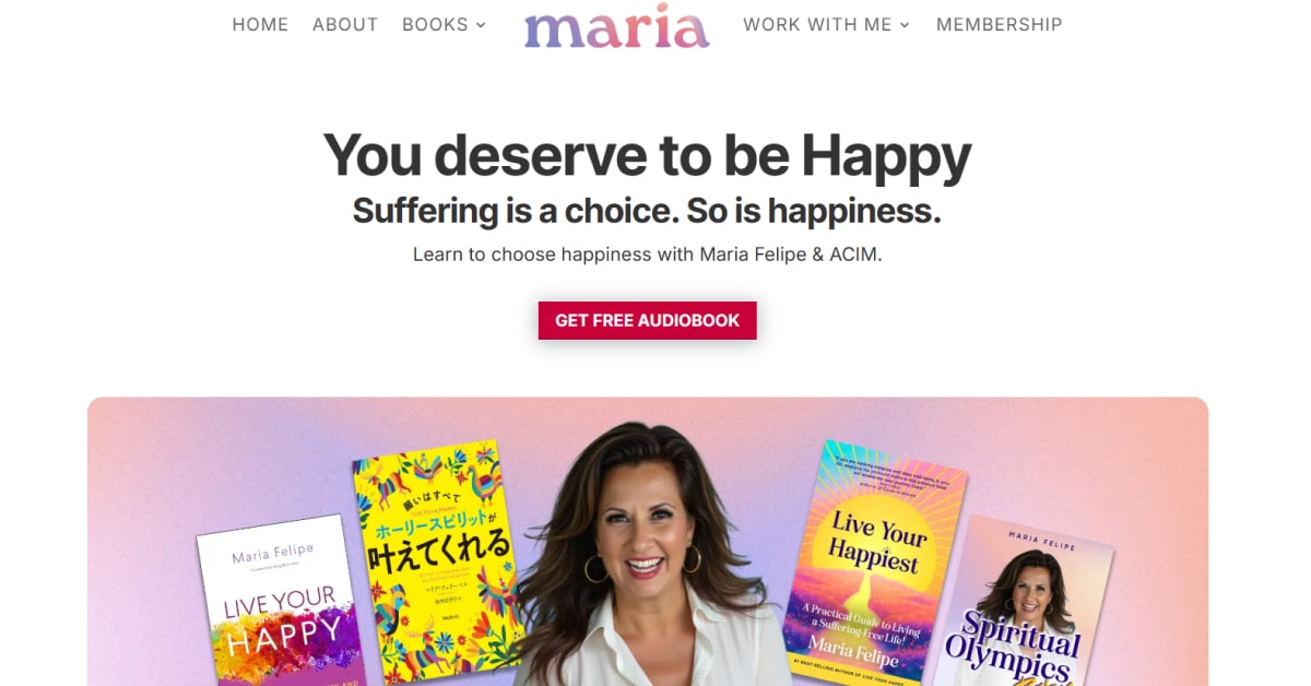 Maria Felipe - Red Website Design