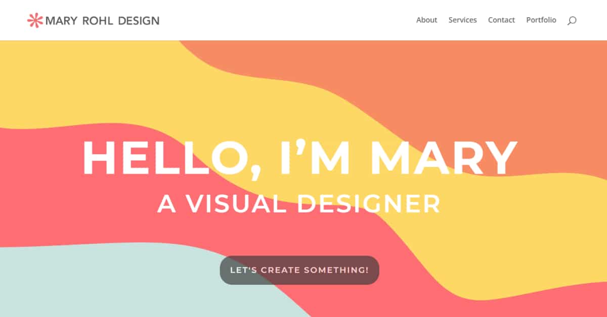 Mary Rohl Web Design Resume Example