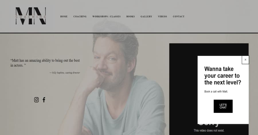 Matt Newton - Squarespace Website Kris Bowers Squarespace Website Example