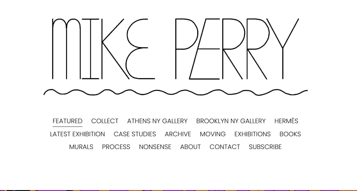 Mike Perry - Squarespace Website Kris Bowers Squarespace Website Example