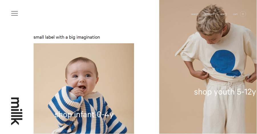 Milk- Responsive Website Example