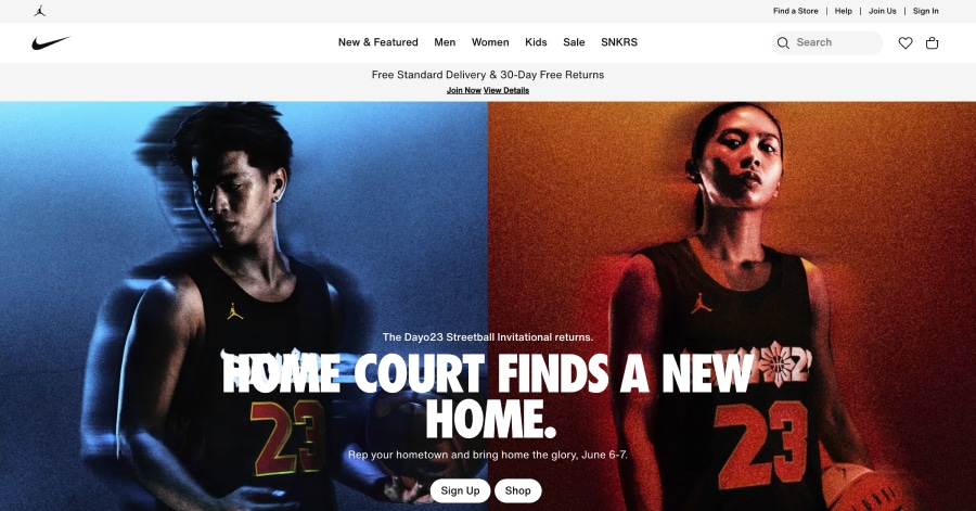 Nike - GatsbyJS Website Example