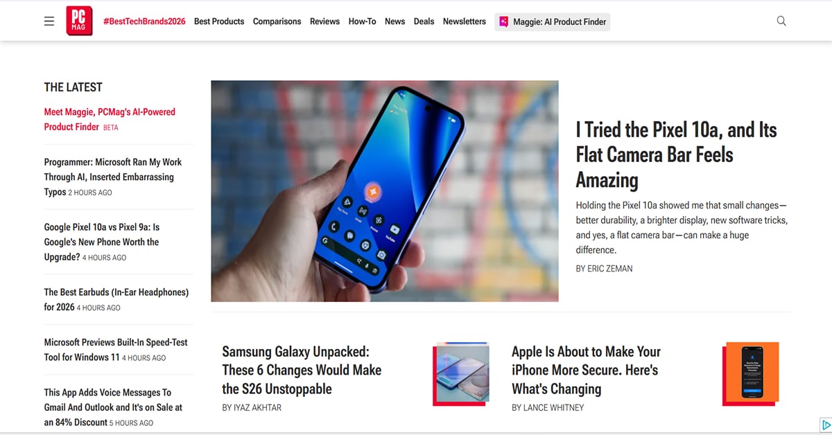 PCMAG - Responsive Website Example Karkey - Technology Website Examples