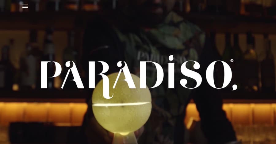 Paradiso - Bar Website Example
