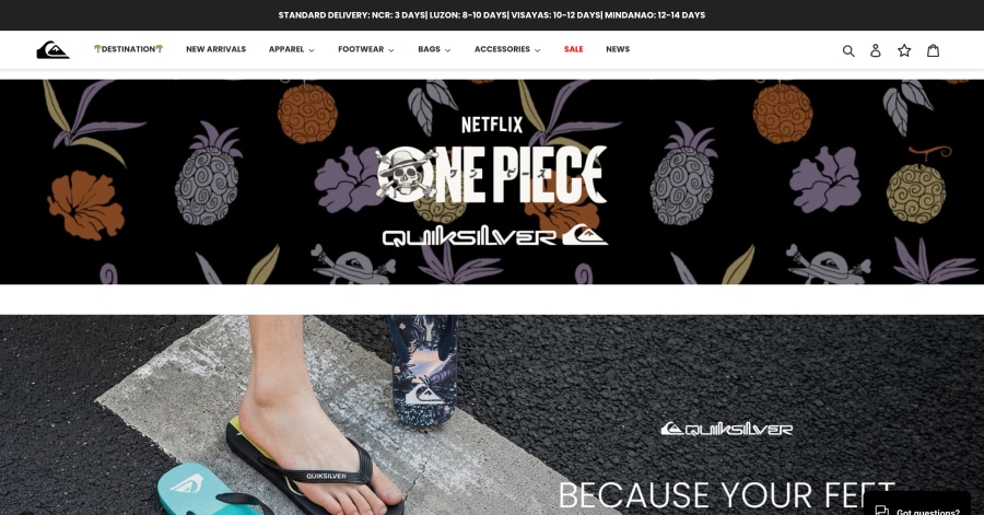 QuickSilver - Mega Menu Website Example