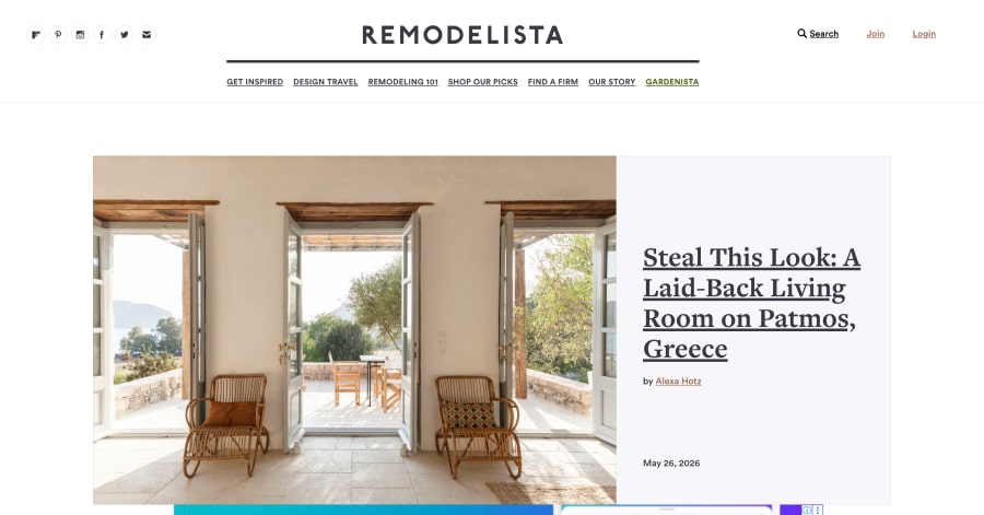 Remodelista - Interior Website Example