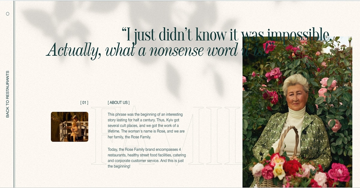 Best White Web Design_Rose Family