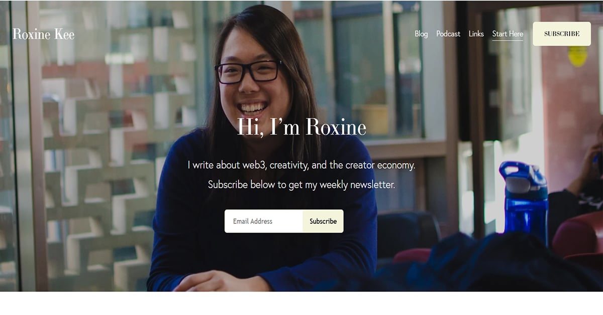 Roxine Kee - Student Website Examples
