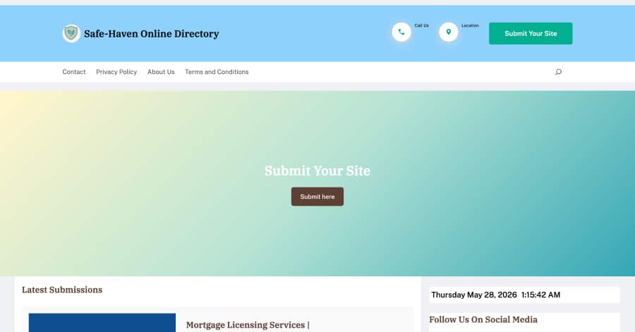 Safe Haven - Financial Website Example