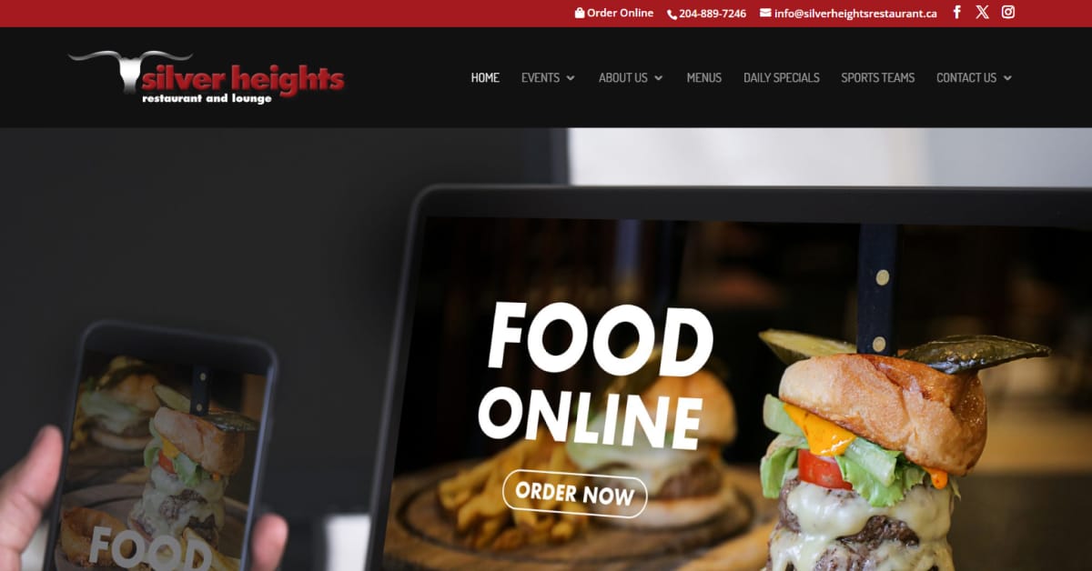 Best Restaurant Website_Silver Heights Restaurant & Lounge