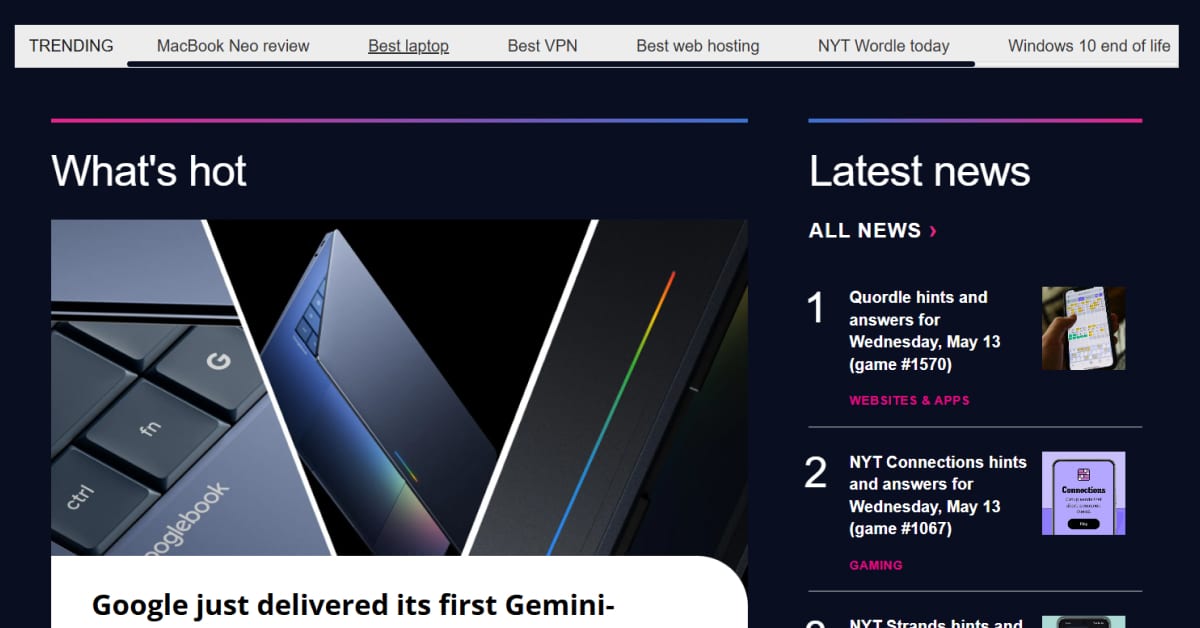 Techradar - Technology Website Example Karkey - Technology Website Examples