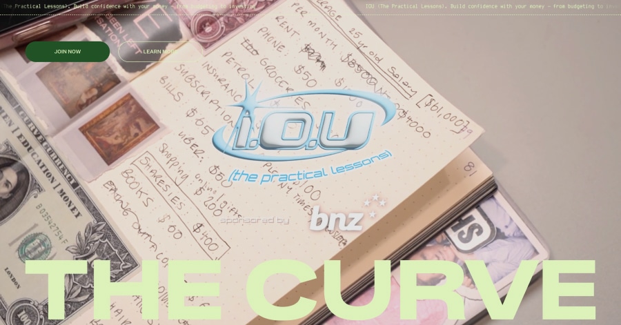 The Curve - Financial Website Example
