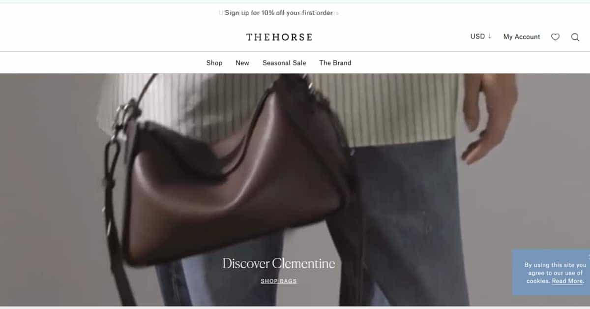 Best White Web Design_The Horse