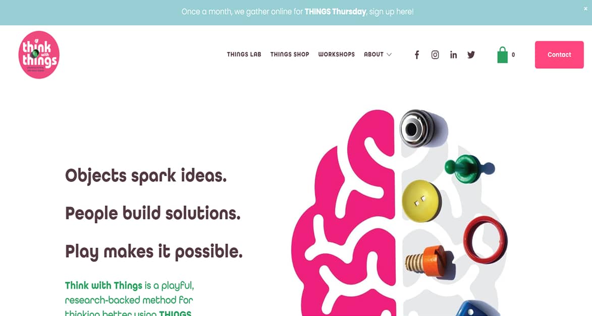 Think Things - Squarespace Website Kris Bowers Squarespace Website Example