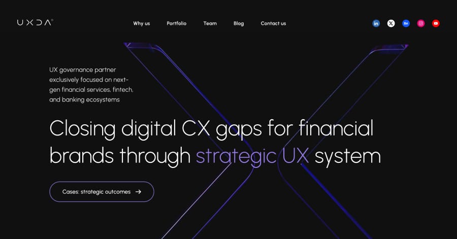 UXDA - Financial Website Example