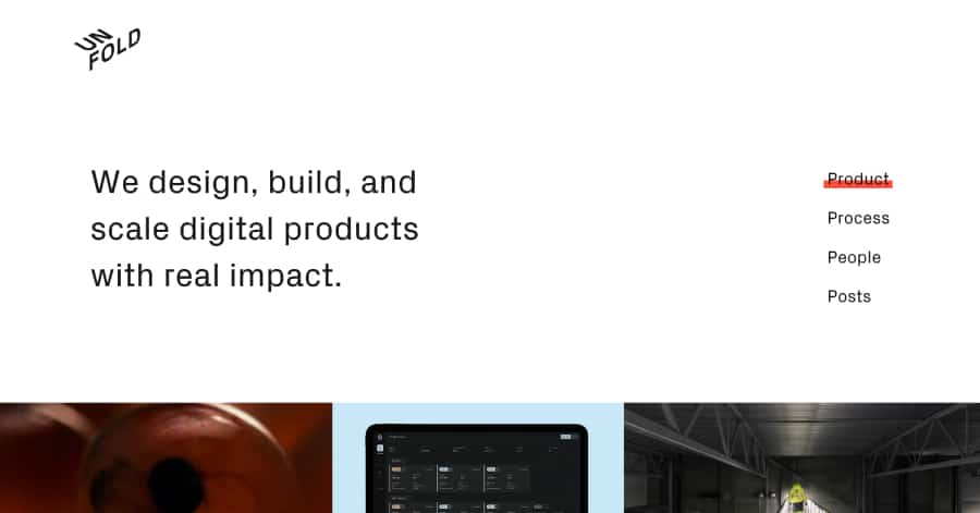 unfold - infinite scrolling website examples