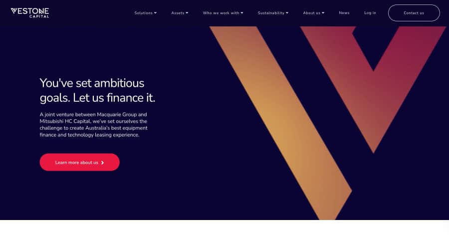 Vestone Capital - Financial Website Example