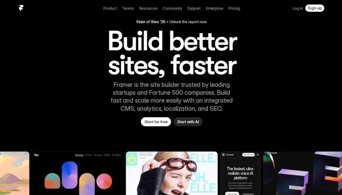 Website Template Statistics_Framer