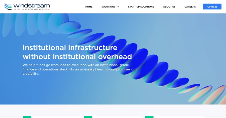 Windstream - Financial Website Example