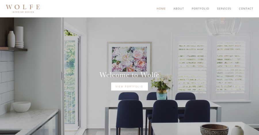 Wolfe - Interior Website Example