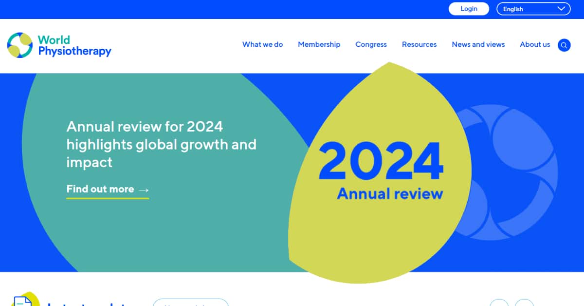 World Physiotherapy - Therapist Website World Physiotheraphy