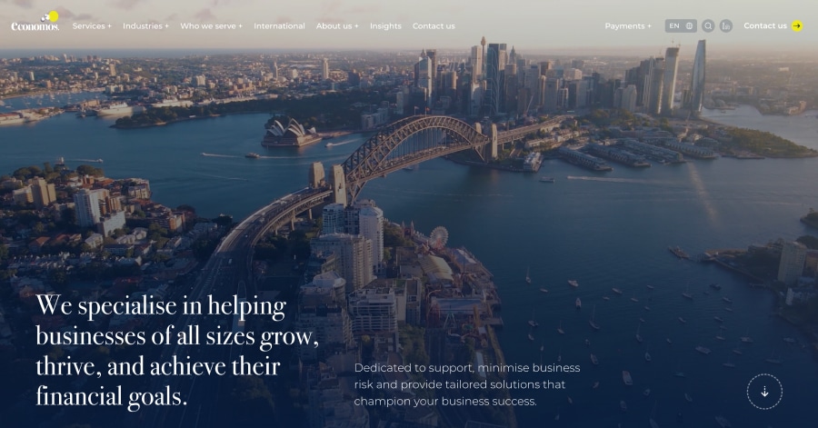 economos - Financial Website Example