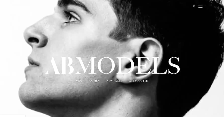 AB Models - Dark Website Example
