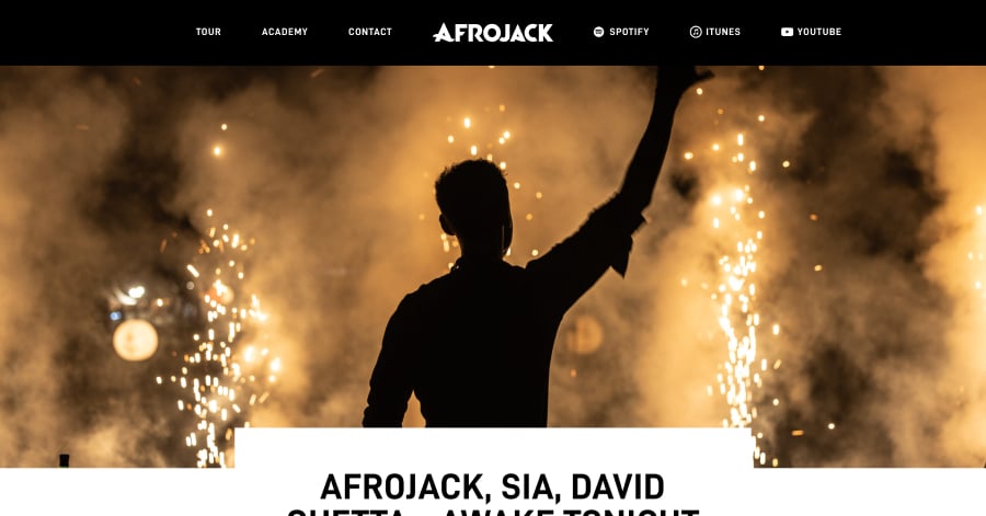 Afrojack - DJ Website Example Afrojack