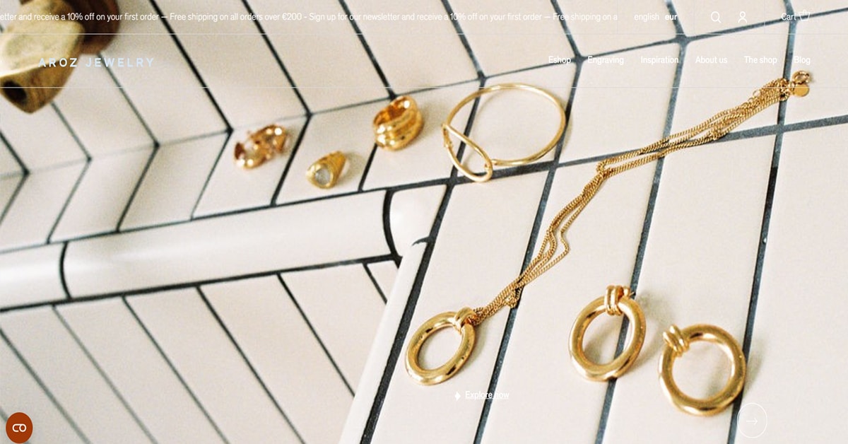 Aroz Jewelry - Elementor Website Aroz Jewelry