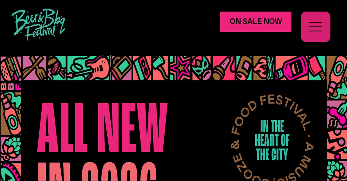 Beer & BBQ Festival - Event Website Design Beer And BBQ Festival