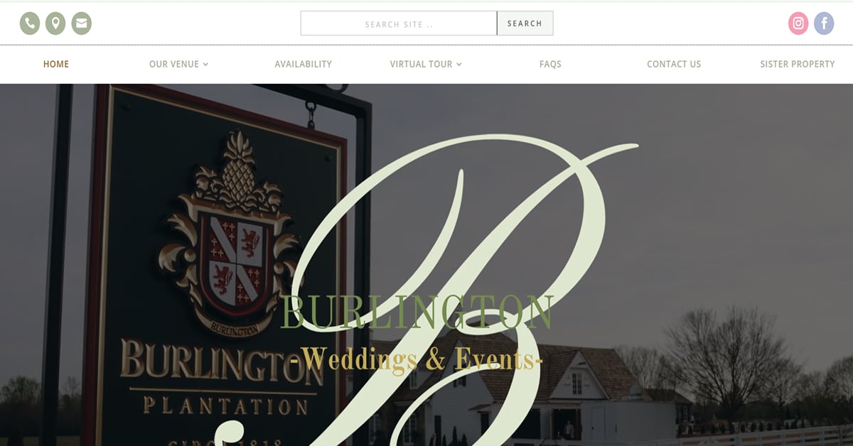 Burlington Weddings & Events - Event Website Design Burlington Weddings And Events
