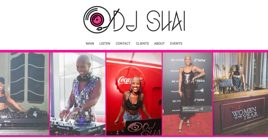 DJ Shai - DJ Website Example