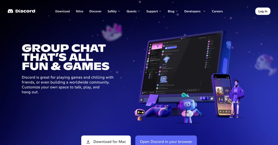 Discord - Gaming Website Example Discord - Gaming Website Examples