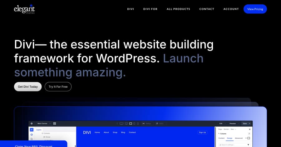 Elegant Themes - Modern Website Example