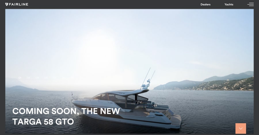 Fairline - Luxury Website Example