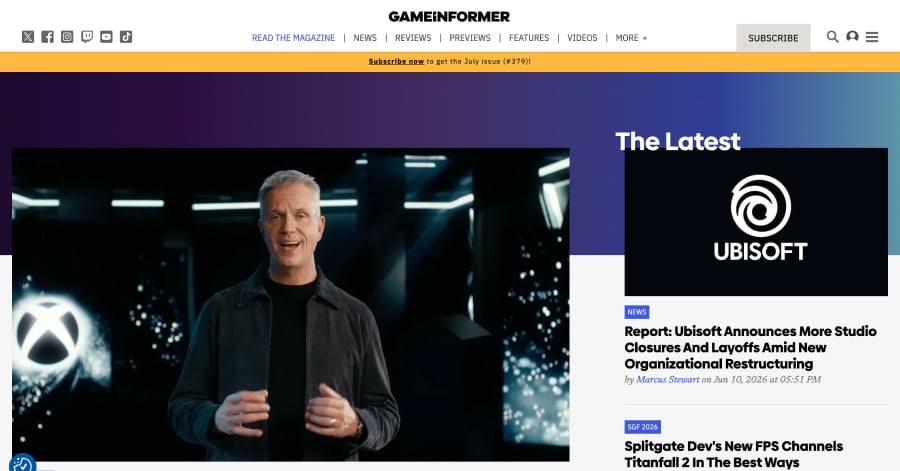 Game Informer - Gaming Website Example Game Informer - Gaming Website Example