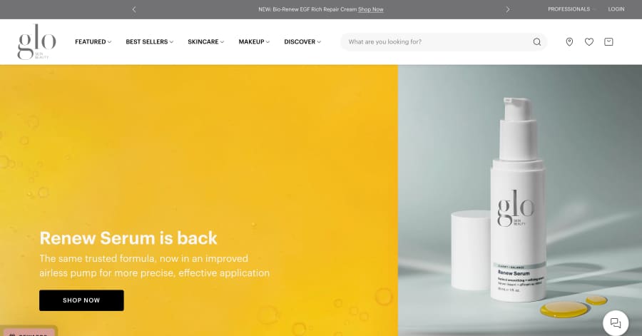 Glo - Membership Website Example Glo Skin Studio - Membership Website Example