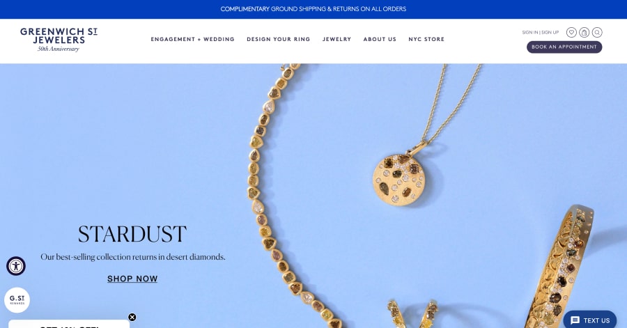 Greenwich - Luxury Website Example Greenwich Jewelers - Jewelry Website Example