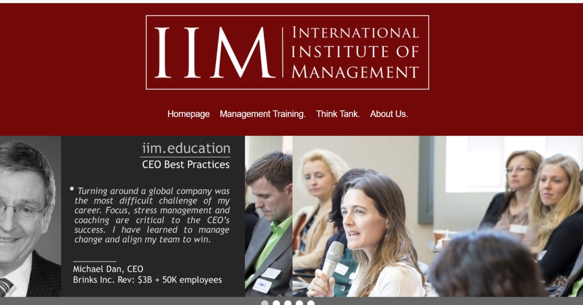 IIM - Training Website Best Training Websites_International Institute Of Management