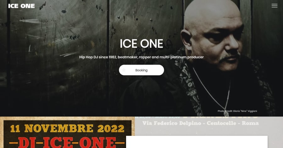 Ice One - DJ Website Example