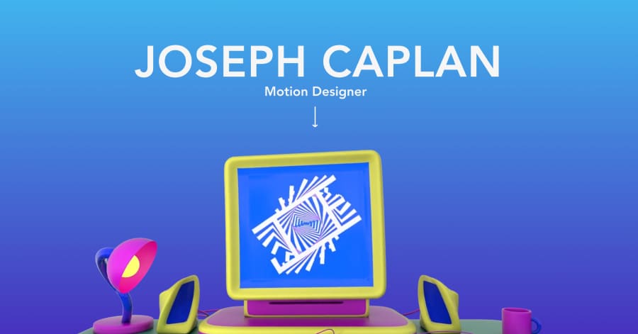 Joseph Caplan - Futuristic Website Example Ciana Newman - Model Website Examples